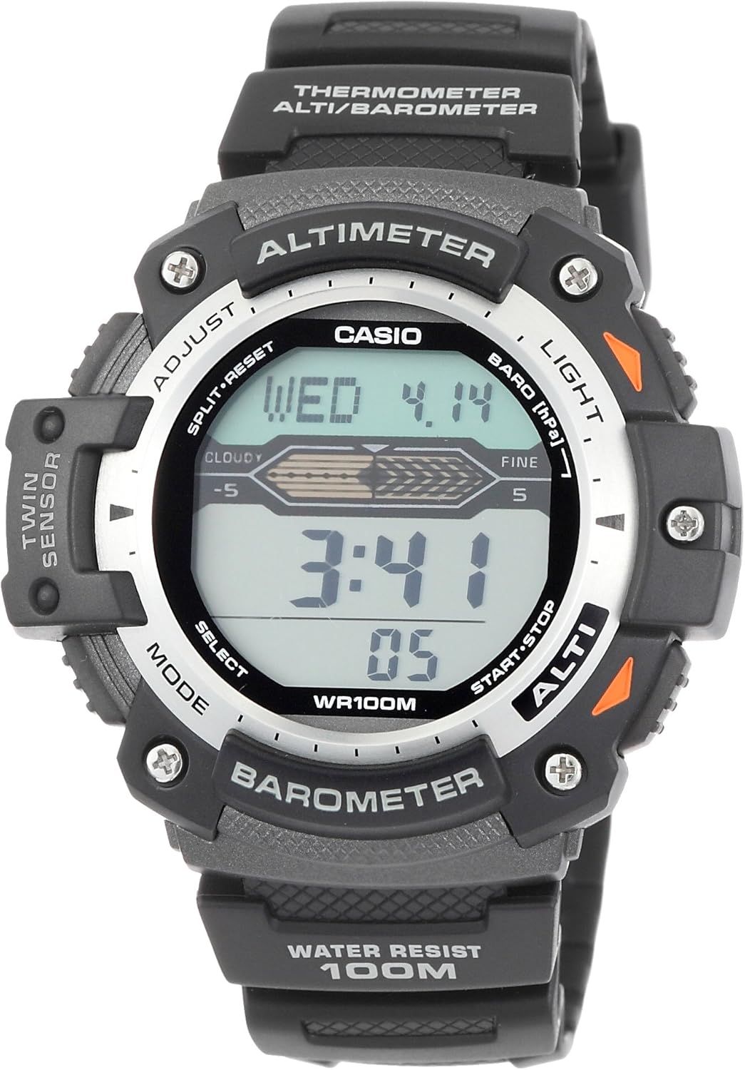 casio 卡西欧protrek登山表 sgw-300h-1avdr